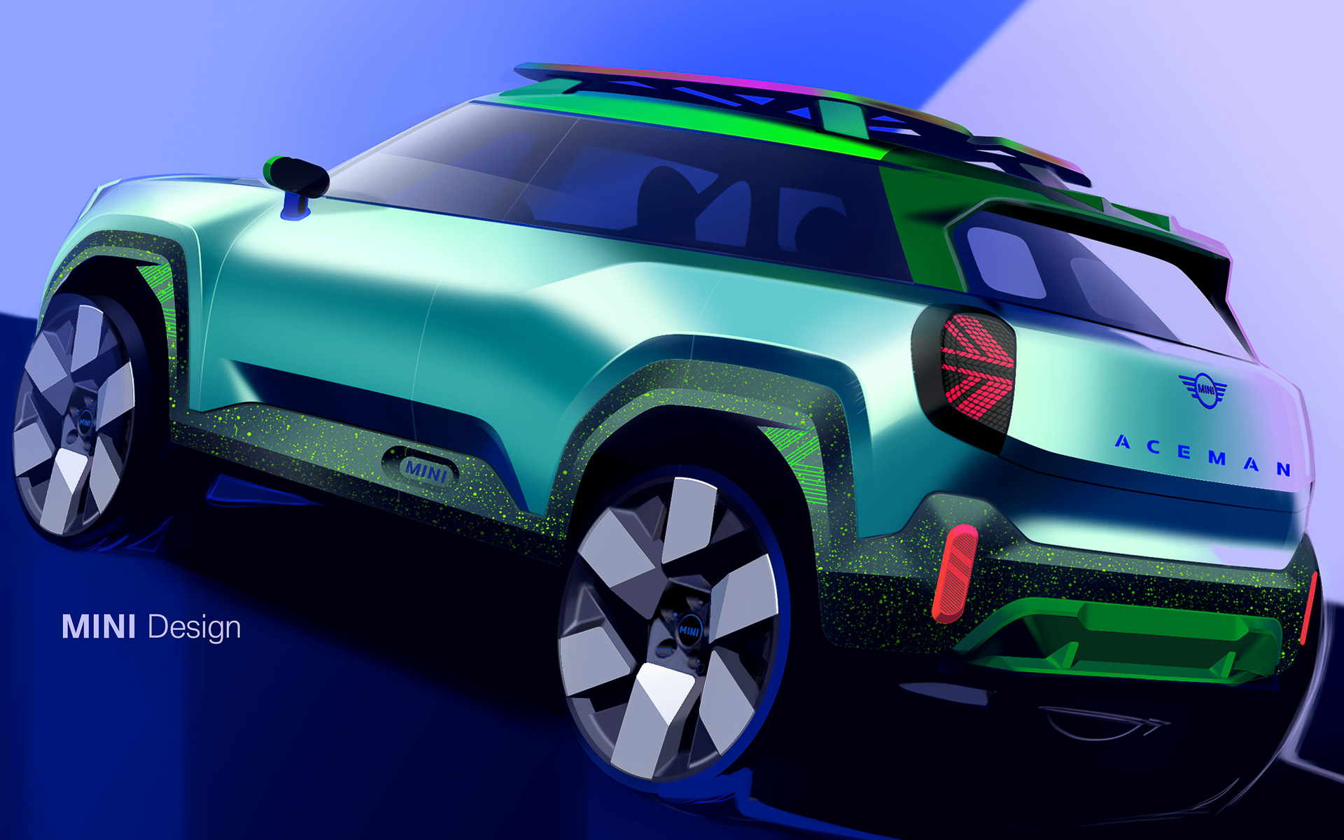 コンセプト・エースマンのデザインスケッチ