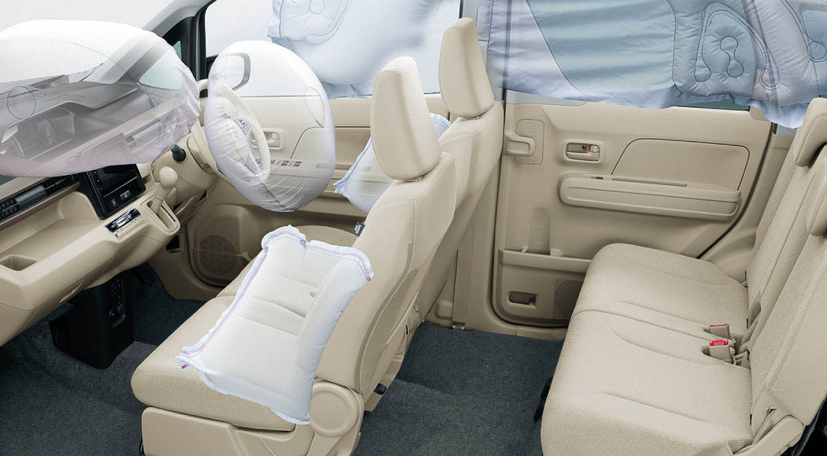 SRSエアバッグの膨張時イメージ