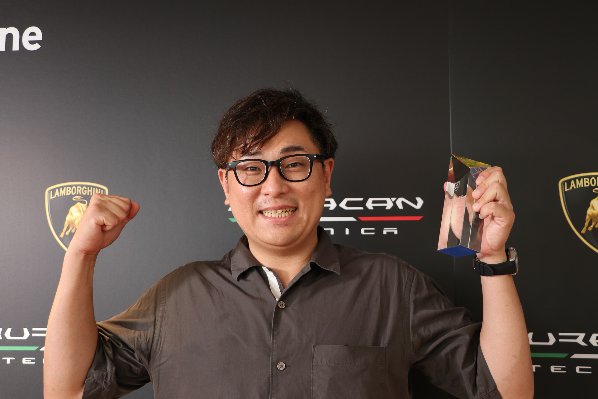 予選2位は麻布店代表の「Park」さん。予選タイムは1分48秒125。実車でのサーキット経験はないものの、シミュレータは自宅にあるという