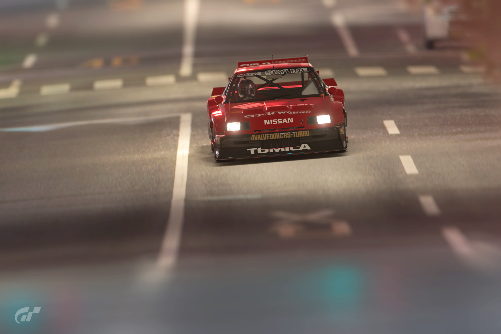 「スケープス」のフォトの機能で撮影したスカイラインスーパーシルエット