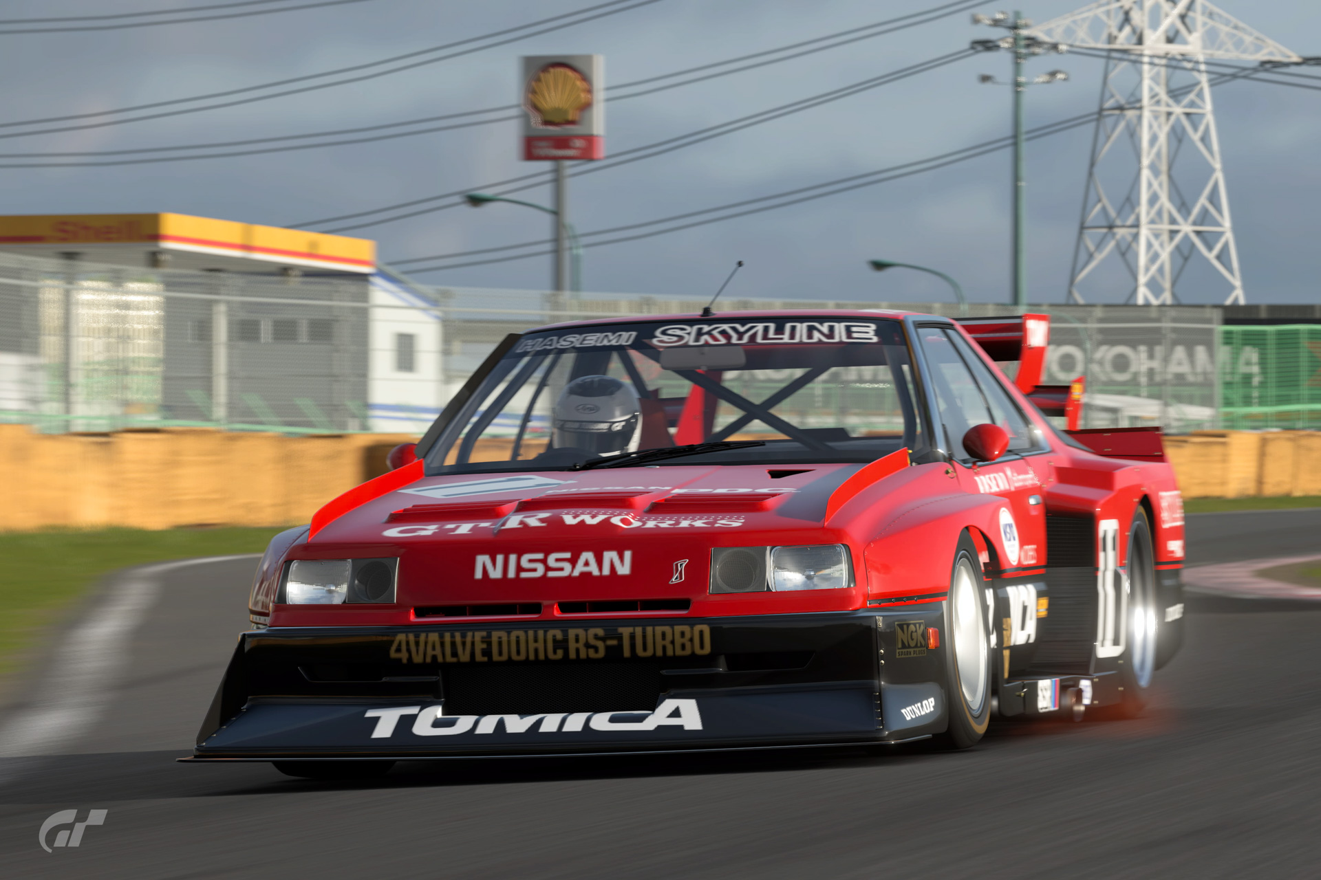 レースフォトの機能を使って撮影したスカイラインスーパーシルエット