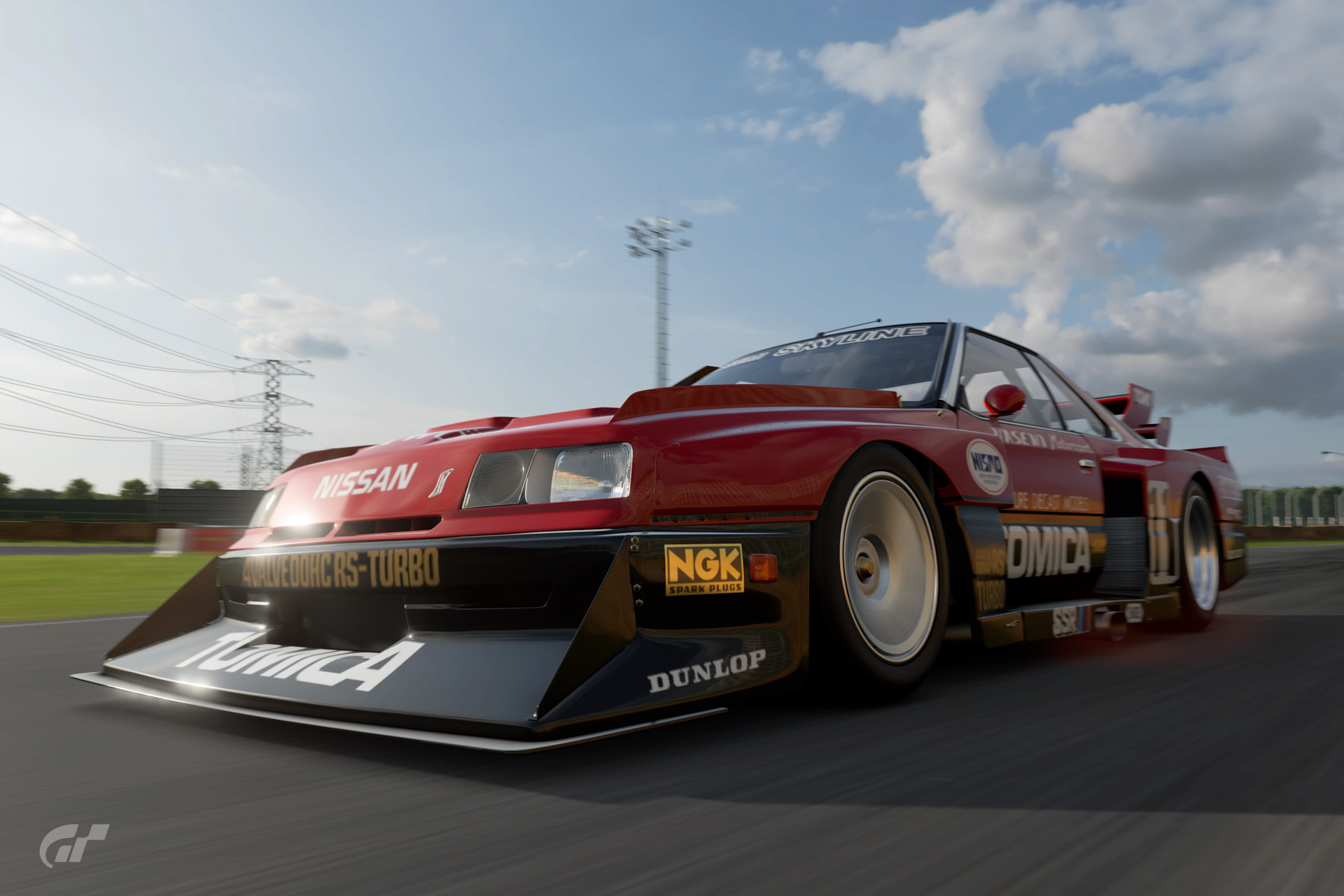 レースフォトの機能を使って撮影したスカイラインスーパーシルエット