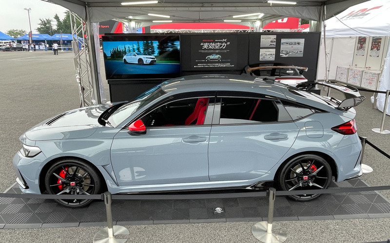 ホンダアクセス、新型「シビック TYPE R」用純正アクセサリー装着車を