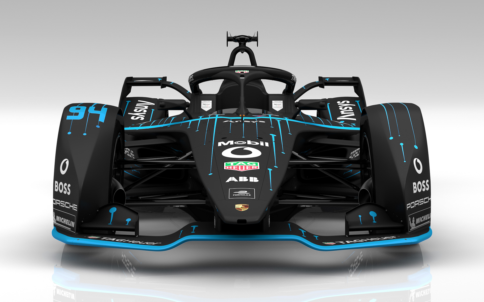 タグ・ホイヤーとの新作スマートウォッチのデザインを反映した新カラーのフォーミュラEマシン「99Xエレクトリック」