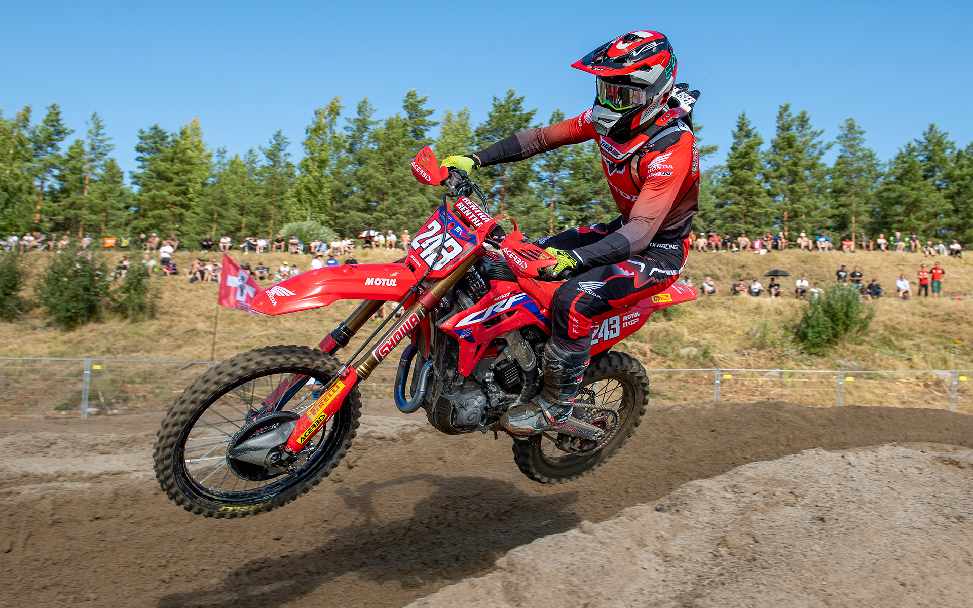 ティム・ガイザー選手とCRF450RW