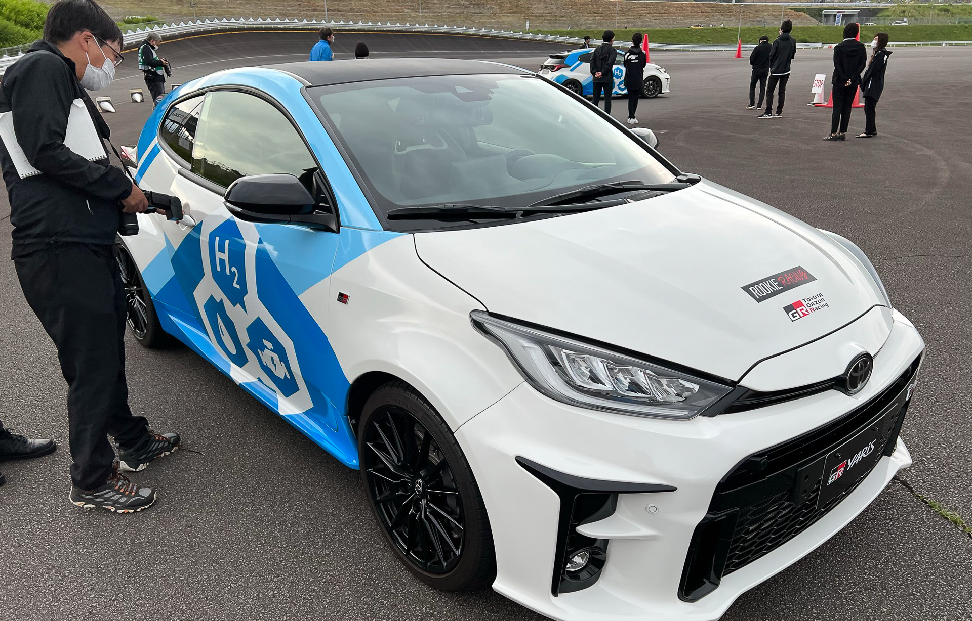 富士24時間レース時に公開された水素GRヤリス