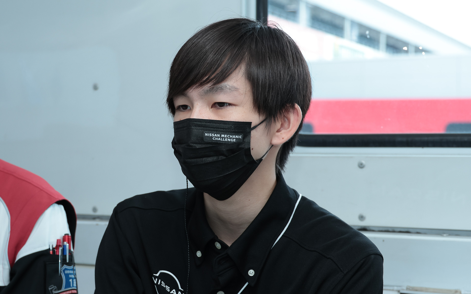 副チームマネジャーとして参加している日産自動車大学校 横浜校3年生の村松さん