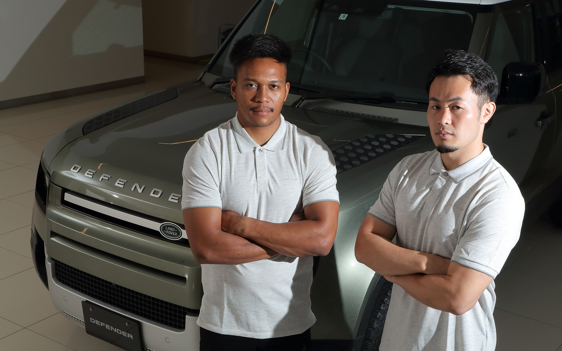 ランドローバーのブランドアンバサダーに松島幸太朗選手と福岡堅樹氏が就任した