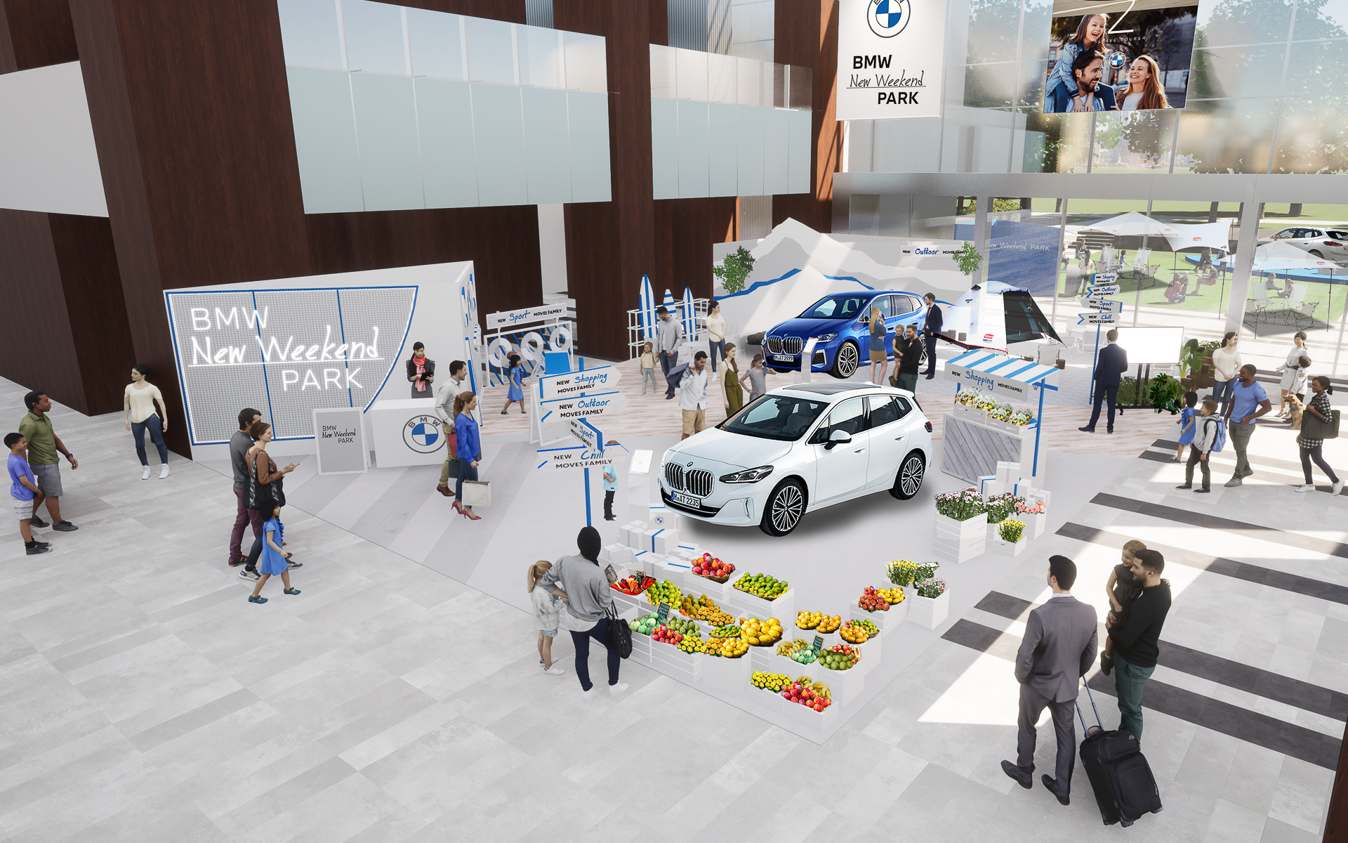 BMWが「家族との歓び」を提案するパーク型インスタレーションを期間限定でオープンする