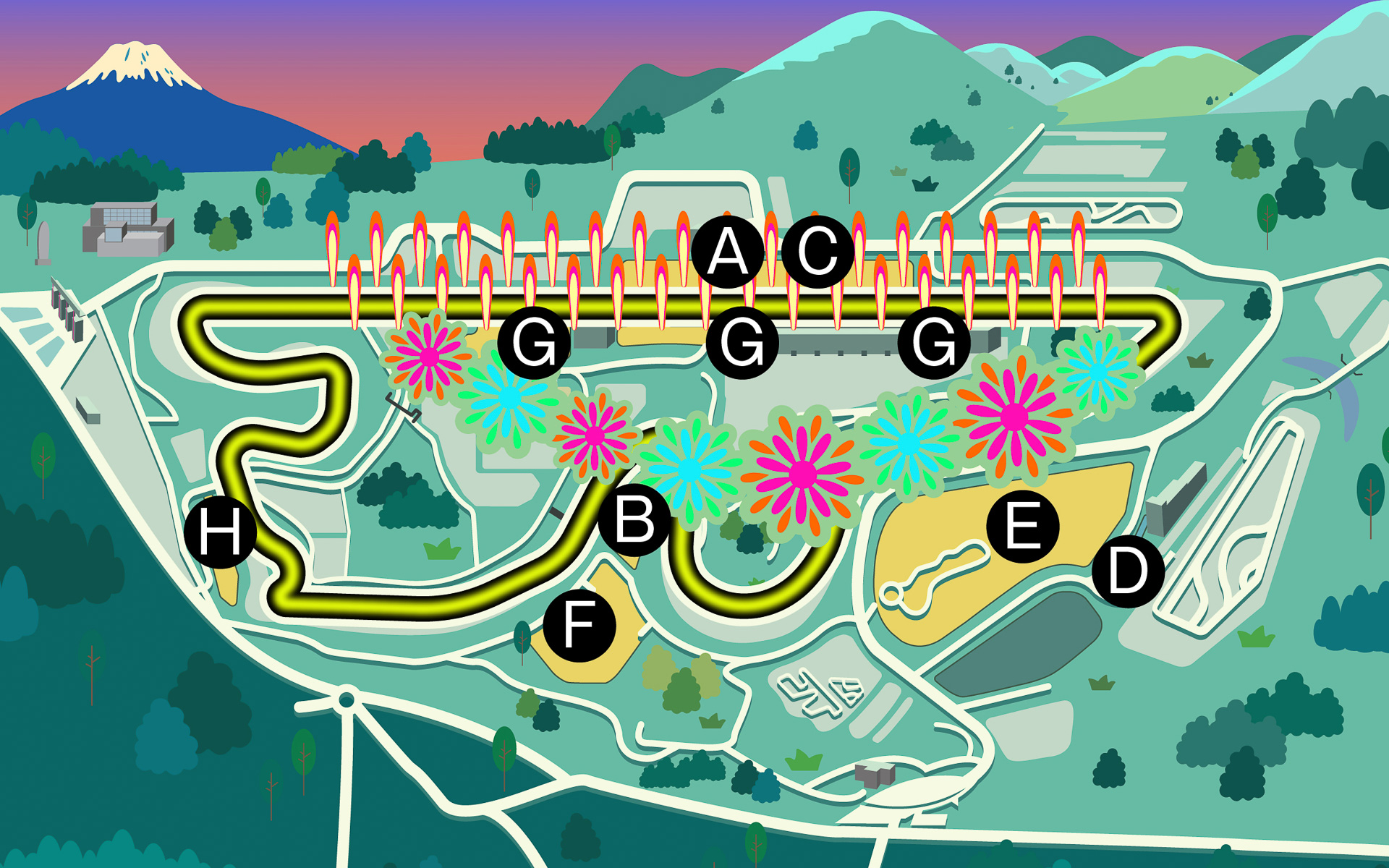 観覧席は全席有料となる。大人1人6000円～