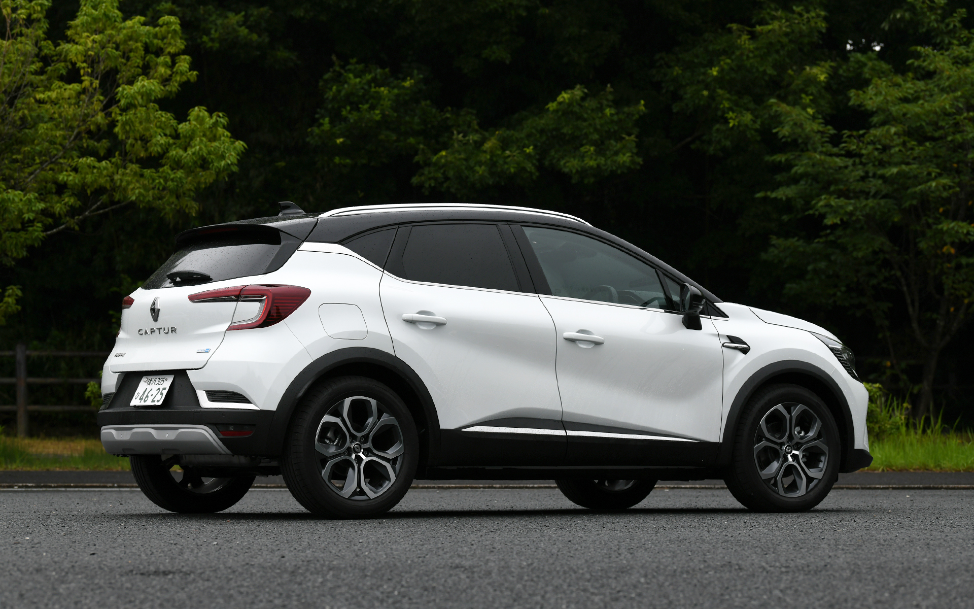 エクステリアデザインはガソリンモデルと共通となり、アスリートのしなやかな筋肉を彷彿させる躍動的でダイナミックなボディラインに直線のプレスラインを効果的に取り入れた“フレンチデザイン”が特徴。彫刻のようなボンネットや、後方に向けて傾斜するルーフライン、スリムなグラスエリアといったデザインによって躍動感を、フロントやリアに装着されるスキッドプレート、ルーフレールなどによって、SUVらしさを表現している。デイタイムランプやリアランプはルノーモデルを象徴するCシェイプを採用