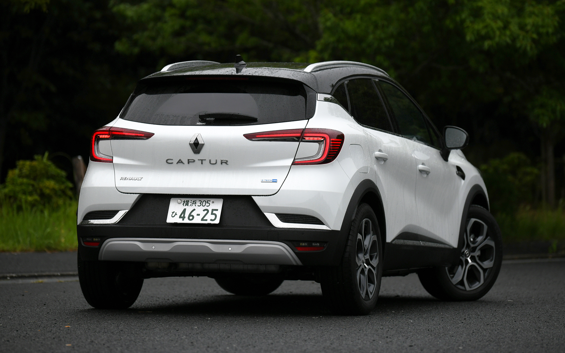 エクステリアデザインはガソリンモデルと共通となり、アスリートのしなやかな筋肉を彷彿させる躍動的でダイナミックなボディラインに直線のプレスラインを効果的に取り入れた“フレンチデザイン”が特徴。彫刻のようなボンネットや、後方に向けて傾斜するルーフライン、スリムなグラスエリアといったデザインによって躍動感を、フロントやリアに装着されるスキッドプレート、ルーフレールなどによって、SUVらしさを表現している。デイタイムランプやリアランプはルノーモデルを象徴するCシェイプを採用