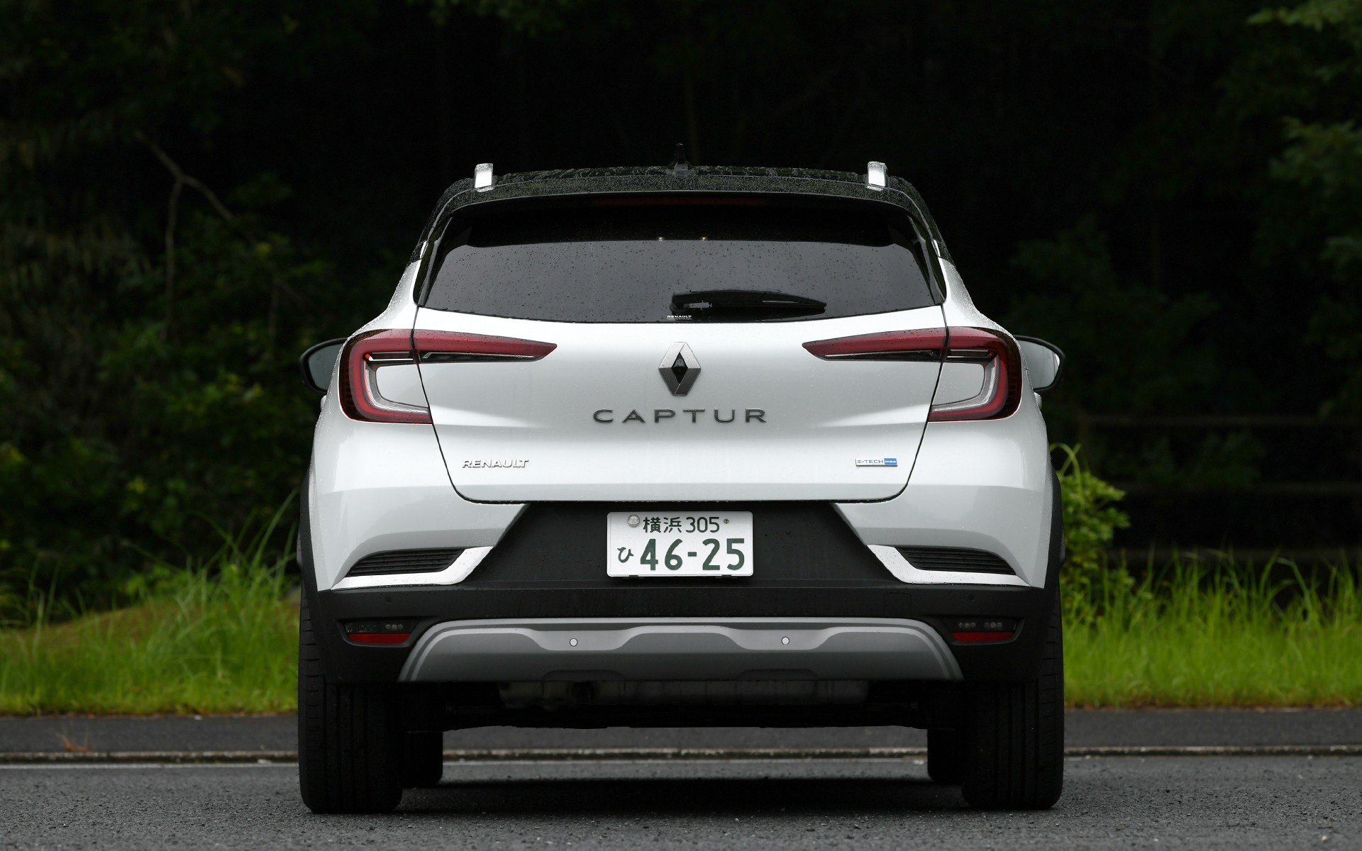 エクステリアデザインはガソリンモデルと共通となり、アスリートのしなやかな筋肉を彷彿させる躍動的でダイナミックなボディラインに直線のプレスラインを効果的に取り入れた“フレンチデザイン”が特徴。彫刻のようなボンネットや、後方に向けて傾斜するルーフライン、スリムなグラスエリアといったデザインによって躍動感を、フロントやリアに装着されるスキッドプレート、ルーフレールなどによって、SUVらしさを表現している。デイタイムランプやリアランプはルノーモデルを象徴するCシェイプを採用