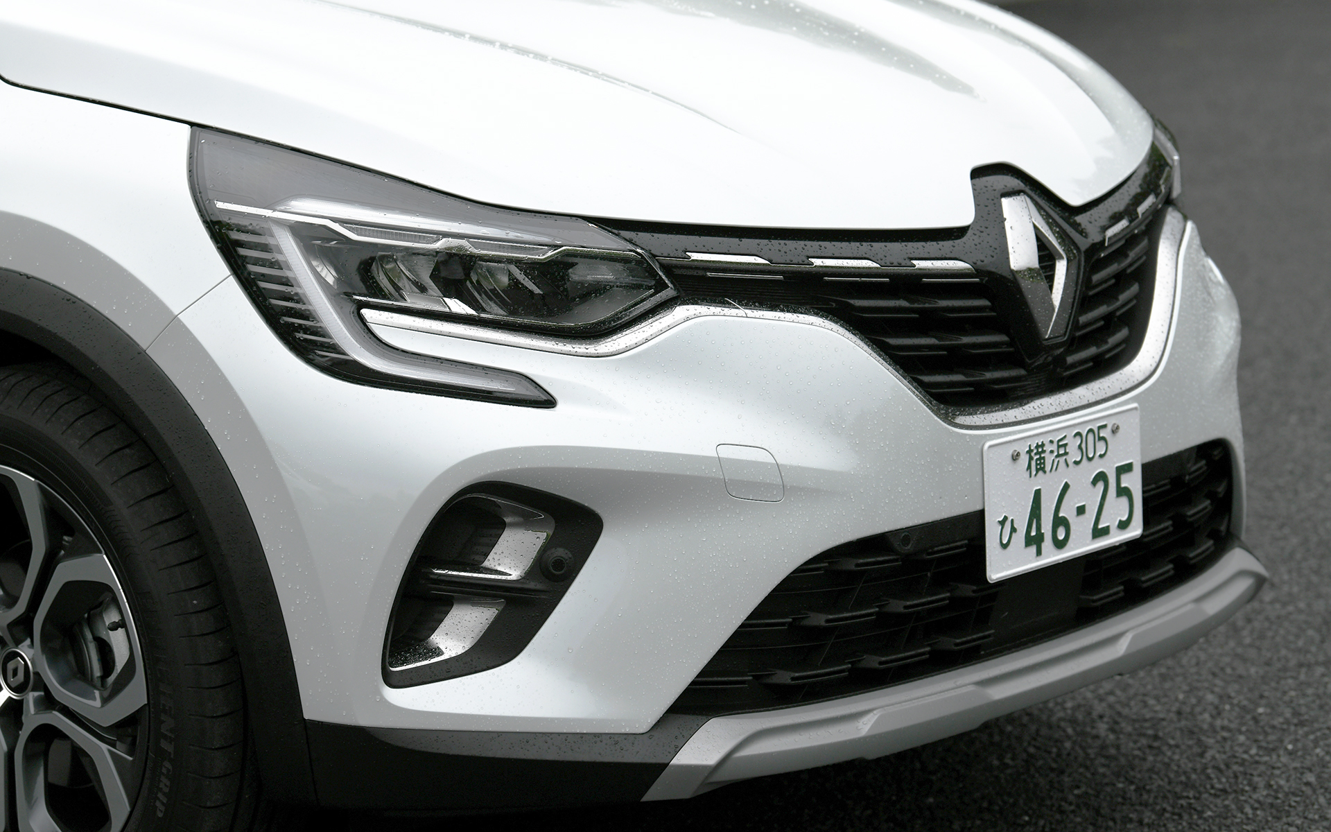 エクステリアデザインはガソリンモデルと共通となり、アスリートのしなやかな筋肉を彷彿させる躍動的でダイナミックなボディラインに直線のプレスラインを効果的に取り入れた“フレンチデザイン”が特徴。彫刻のようなボンネットや、後方に向けて傾斜するルーフライン、スリムなグラスエリアといったデザインによって躍動感を、フロントやリアに装着されるスキッドプレート、ルーフレールなどによって、SUVらしさを表現している。デイタイムランプやリアランプはルノーモデルを象徴するCシェイプを採用