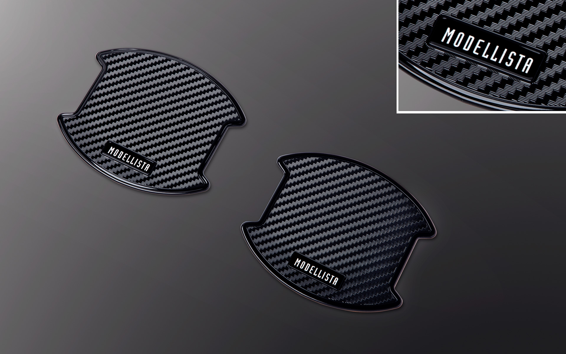 ドアハンドルプロテクター/ブラック（3300円:2枚1セット）