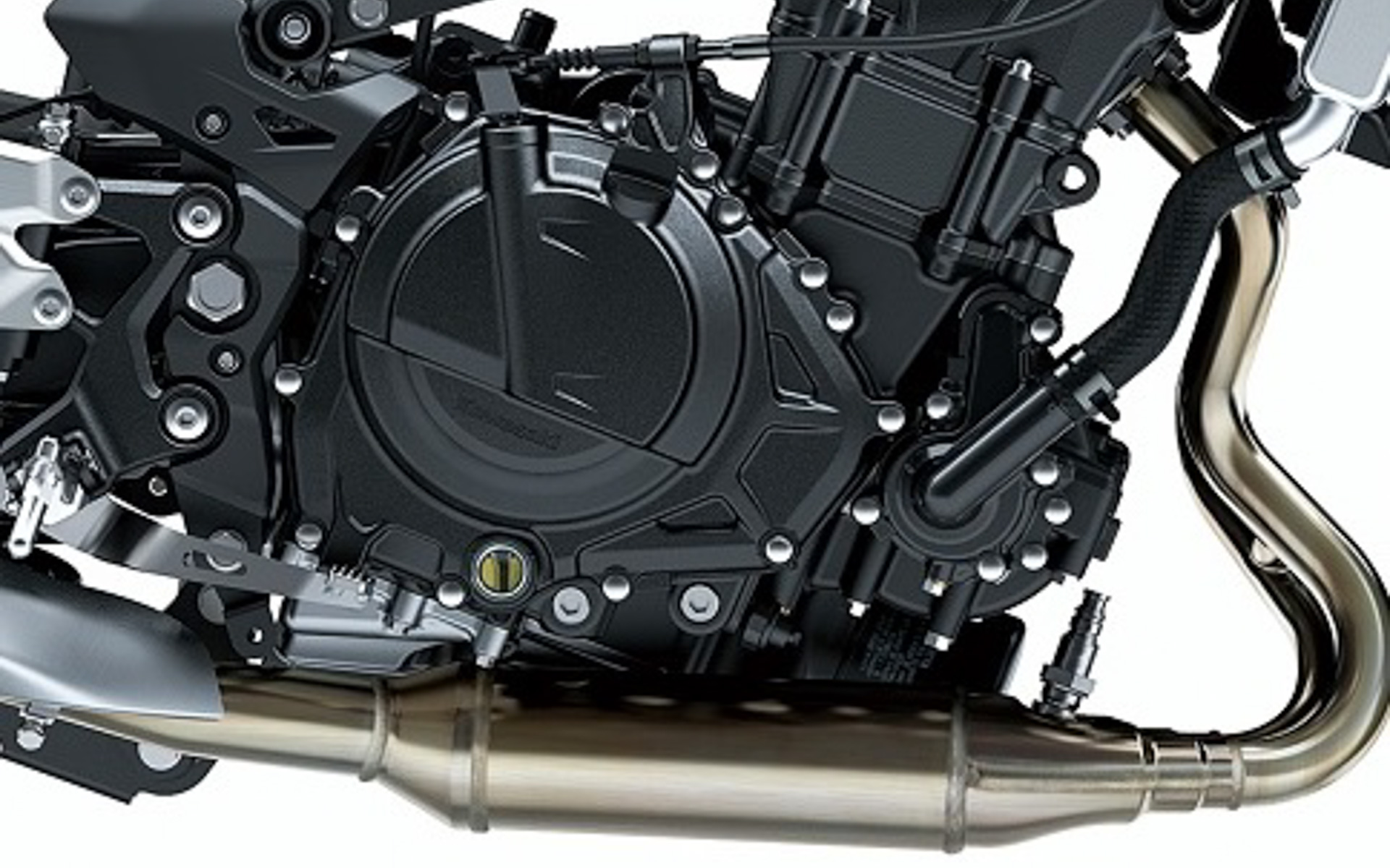 パワフルで扱いやすい特性の398cm<sup>3</sup>水冷4ストローク並列2気筒エンジンを搭載