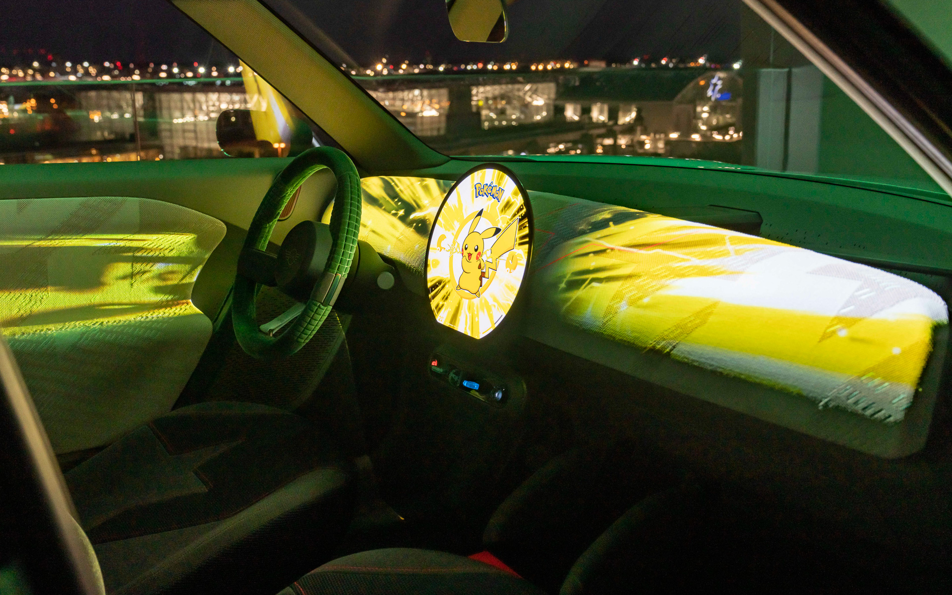 ダッシュボード全体にアニメーションが投影される