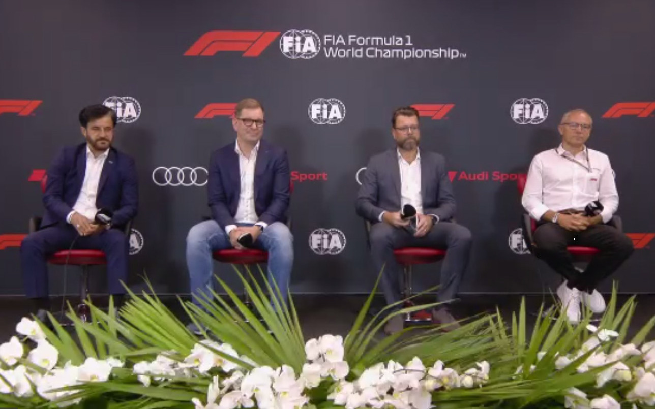 スパ・フランコルシャンで行なわれたアウディ、F1、FIAによる記者会見