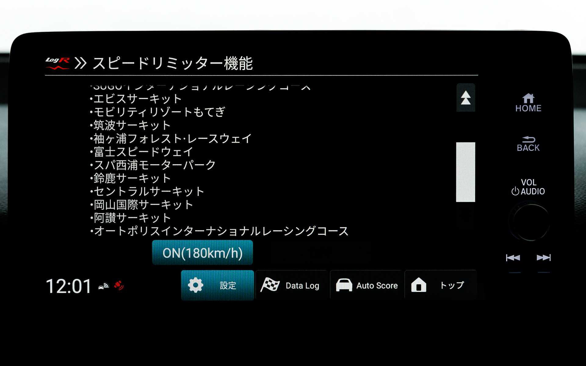 特定のサーキットではスピードリミッターを解除できる機能も備えている