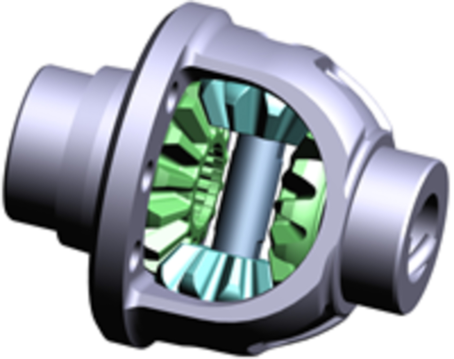 一般的なベベルギヤ式デフ