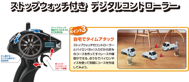 軽トラ スバルサンバー（6代目）と日産 GT-R（R35）が京商エッグ