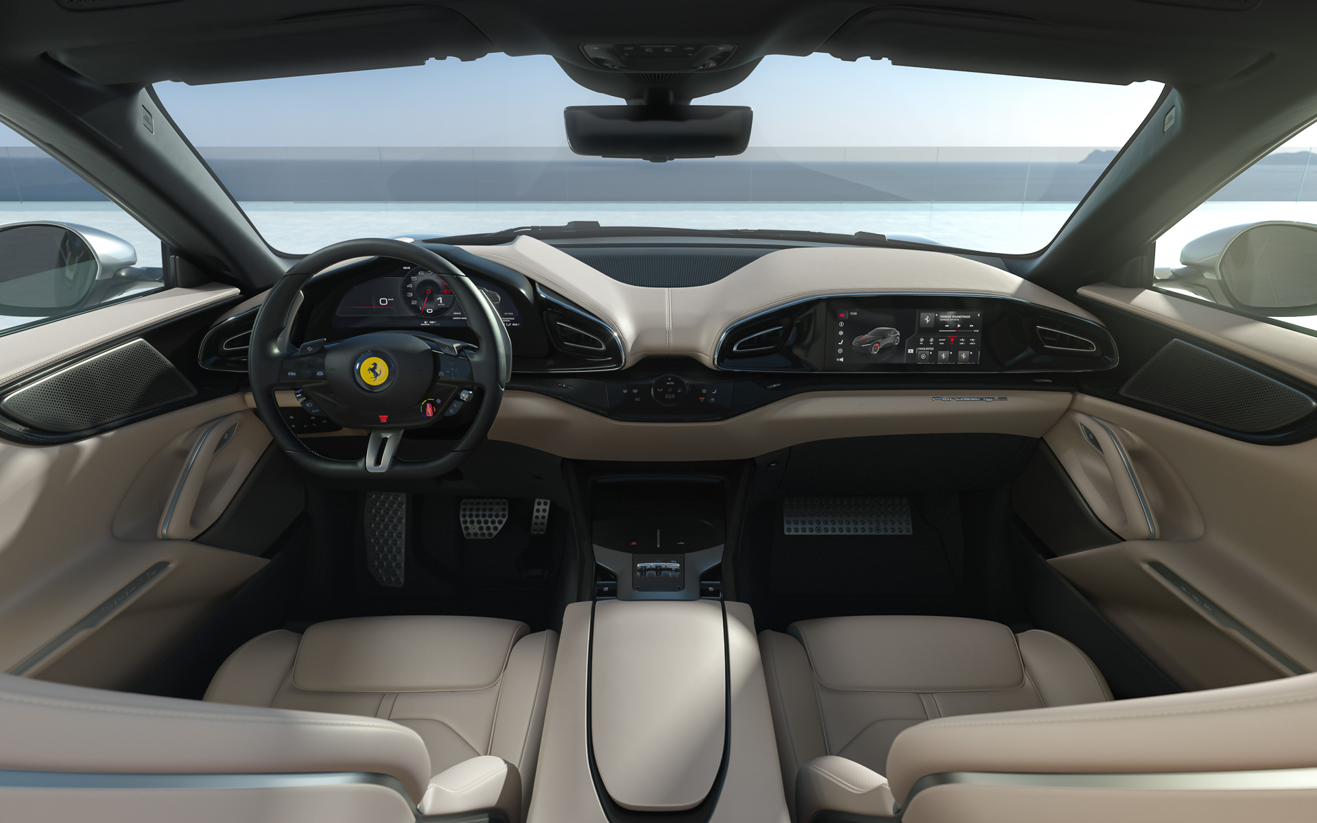 4シーターレイアウトのプロサングエのインテリア