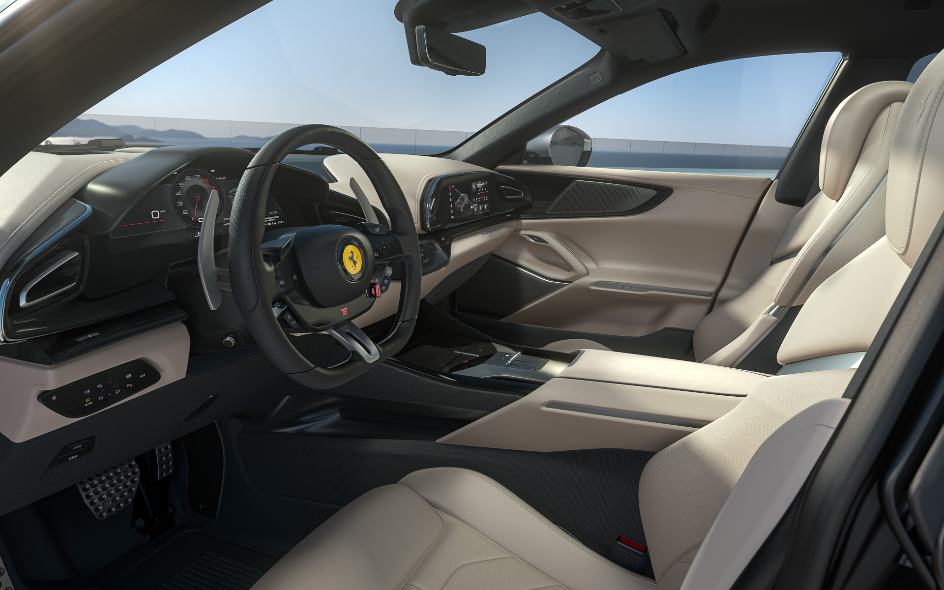 4シーターレイアウトのプロサングエのインテリア