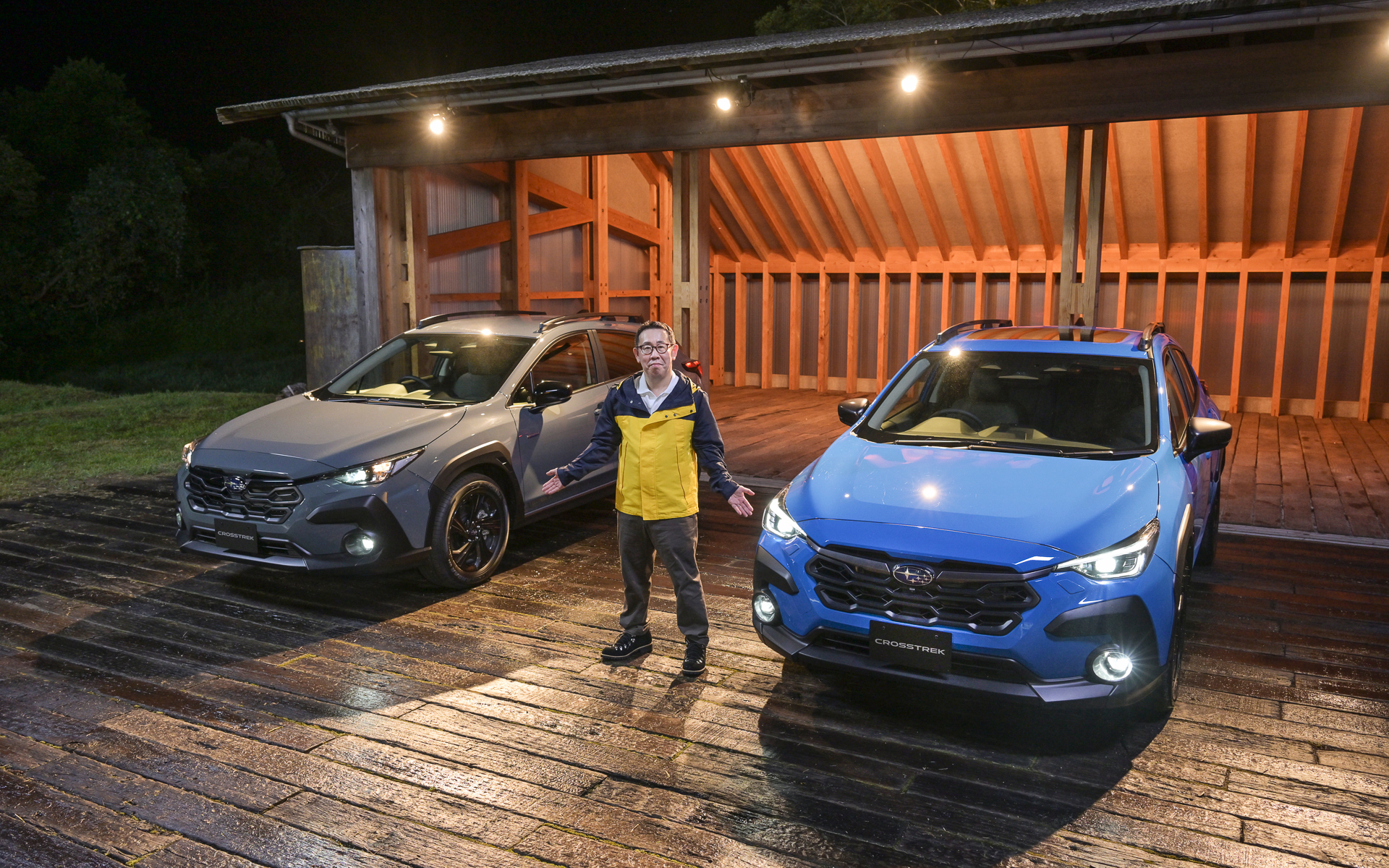 毛塚氏はクロストレックの利用シートを再現するような場所から紹介