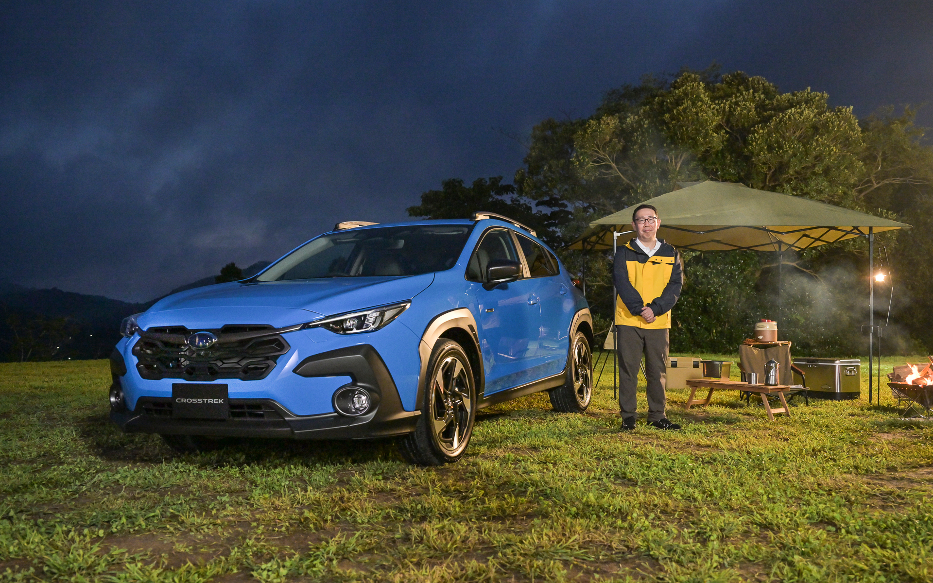 毛塚氏はクロストレックの利用シートを再現するような場所から紹介