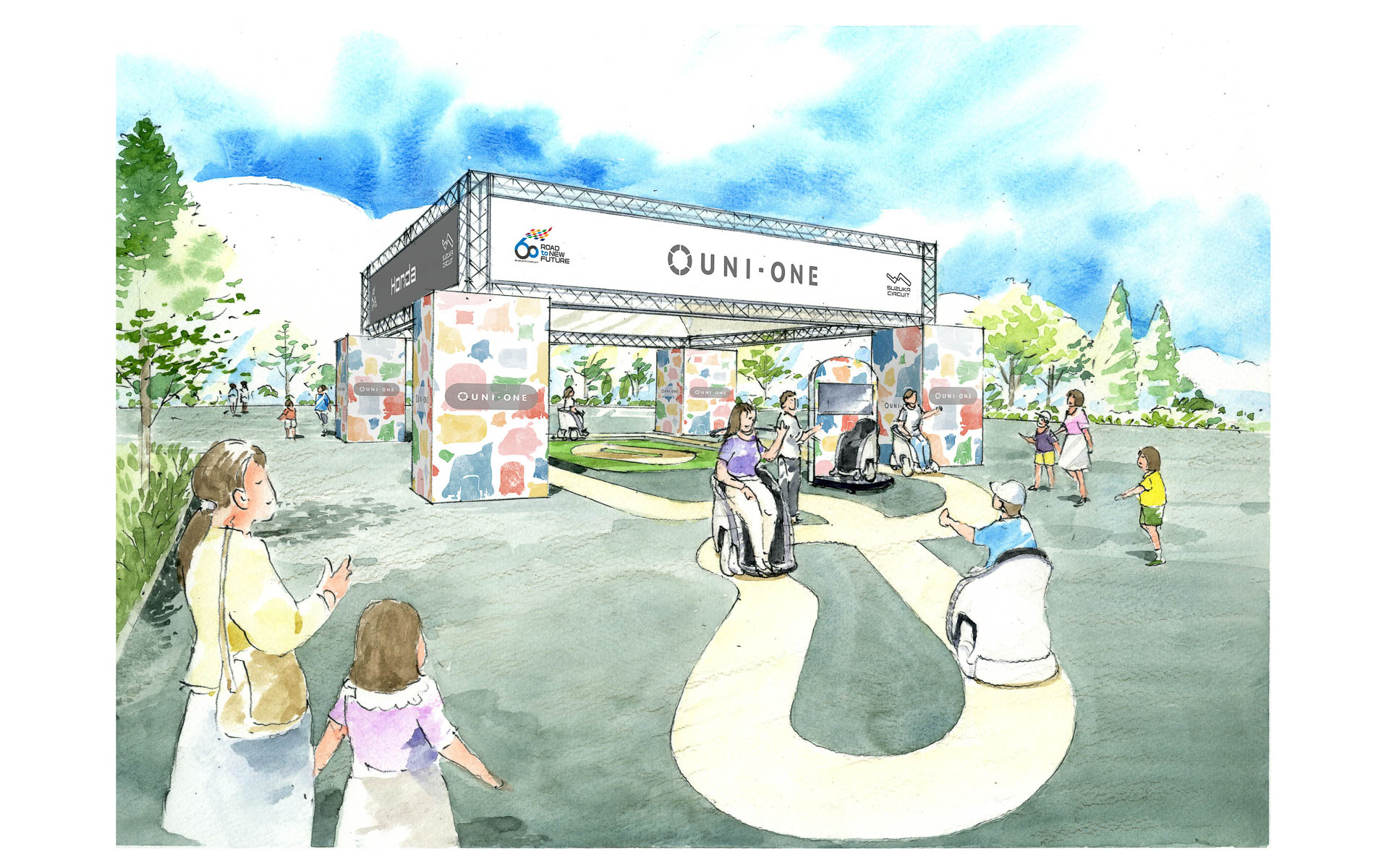 鈴鹿サーキット開場60周年の取り組みとして、「UNI-ONE」の試乗体験など実施