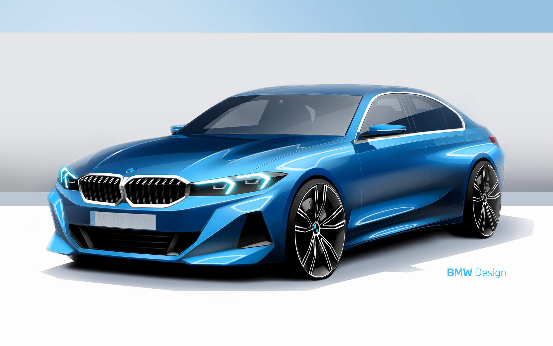 新型3シリーズのデザインスケッチ