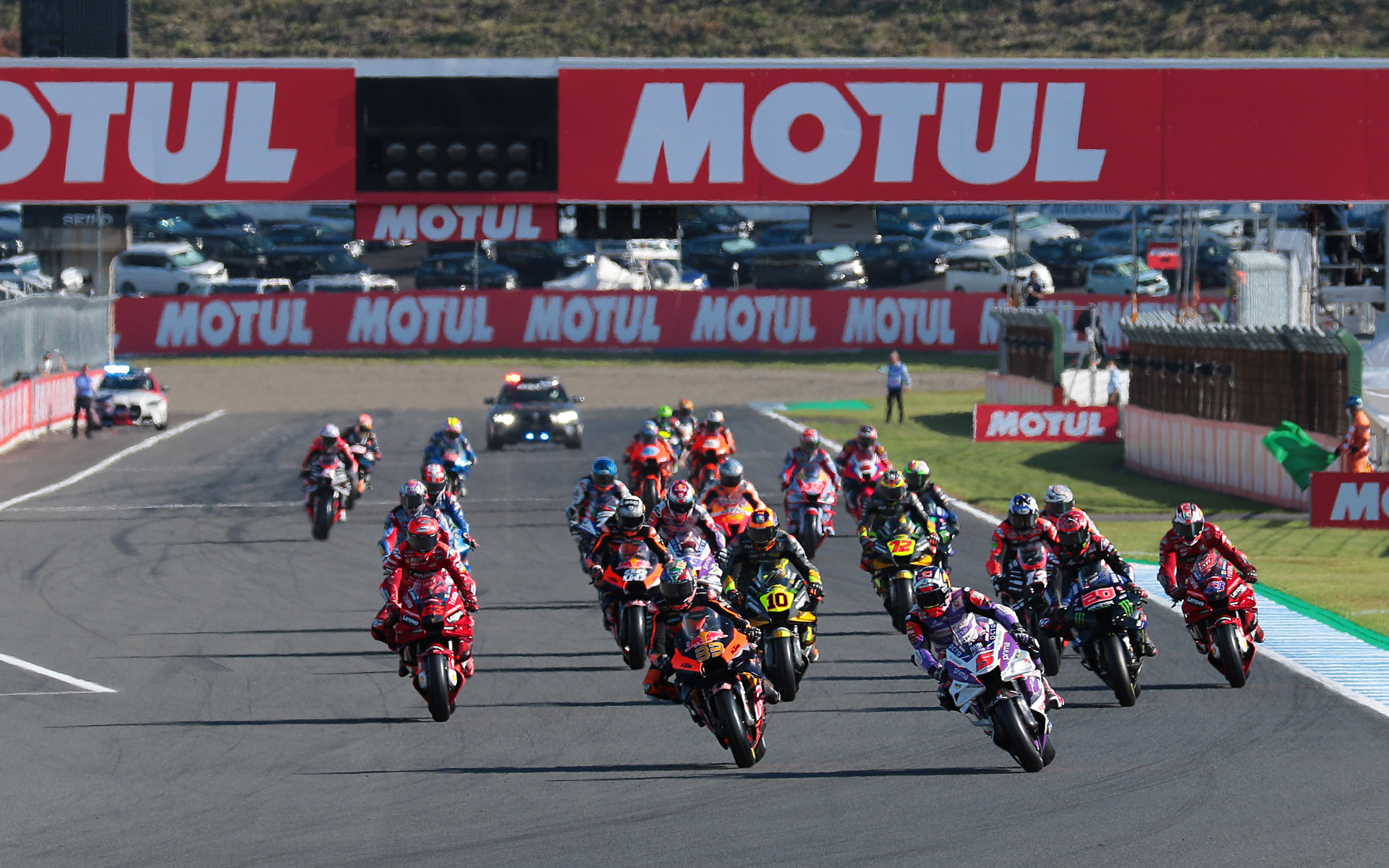 MotoGPのレーススタート