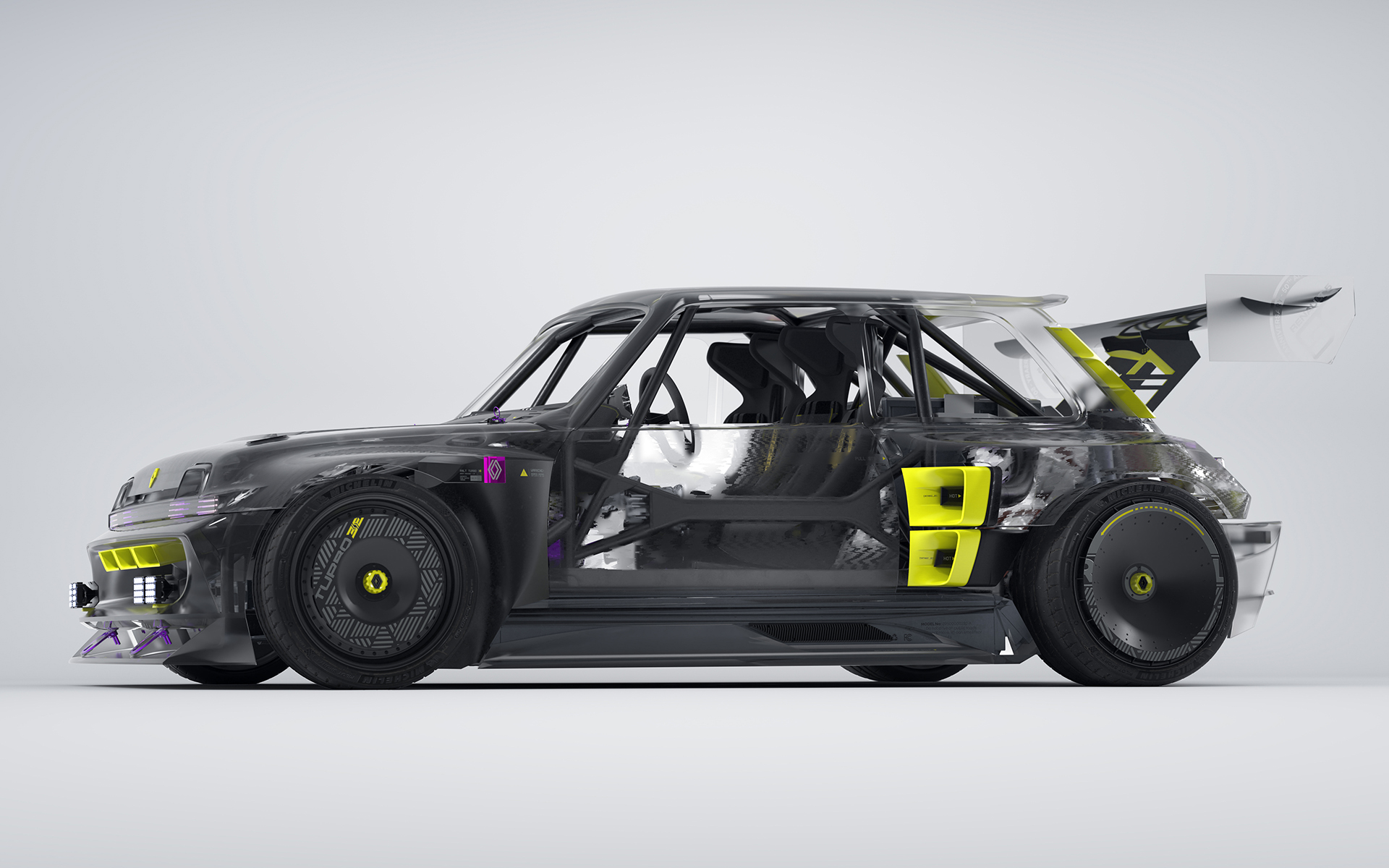 R5 TURBO 3Eのボディサイズは4000×2020×1320mm（全長×全幅×全高）、ホイールベースは2540mm