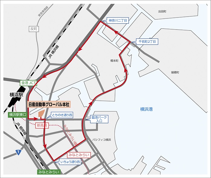 一般道サブコースのルート