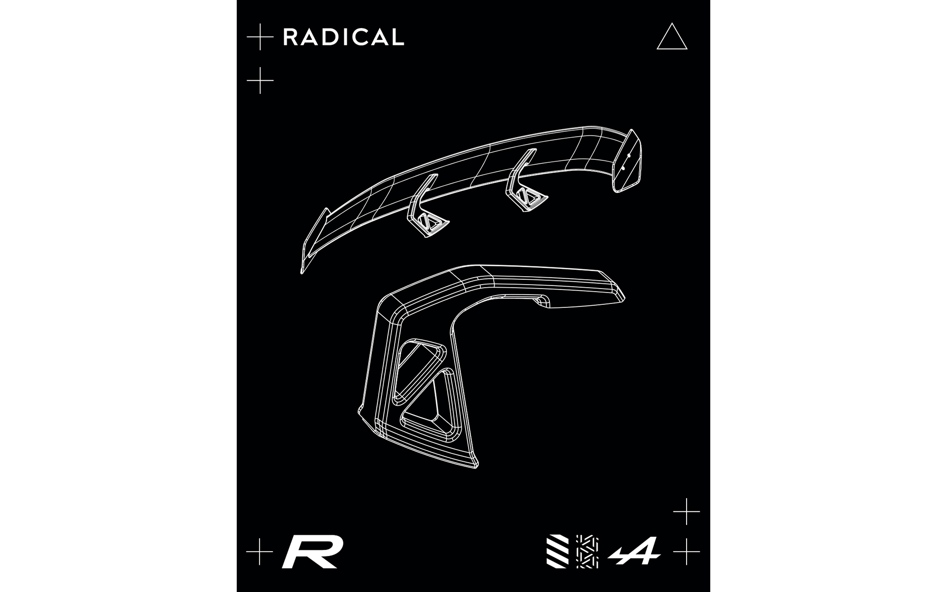 A110 Rで採用されるパーツのイラスト