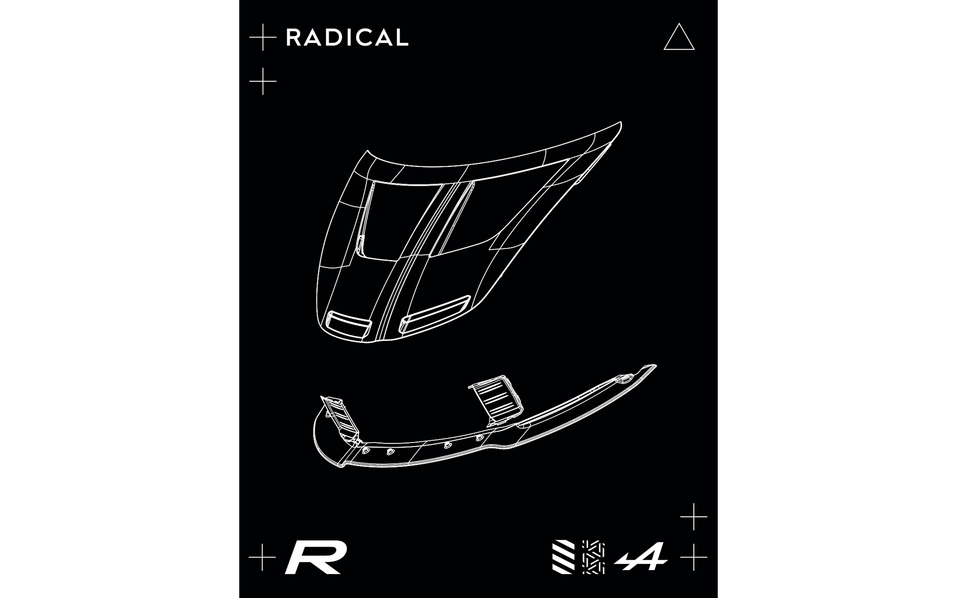 A110 Rで採用されるパーツのイラスト