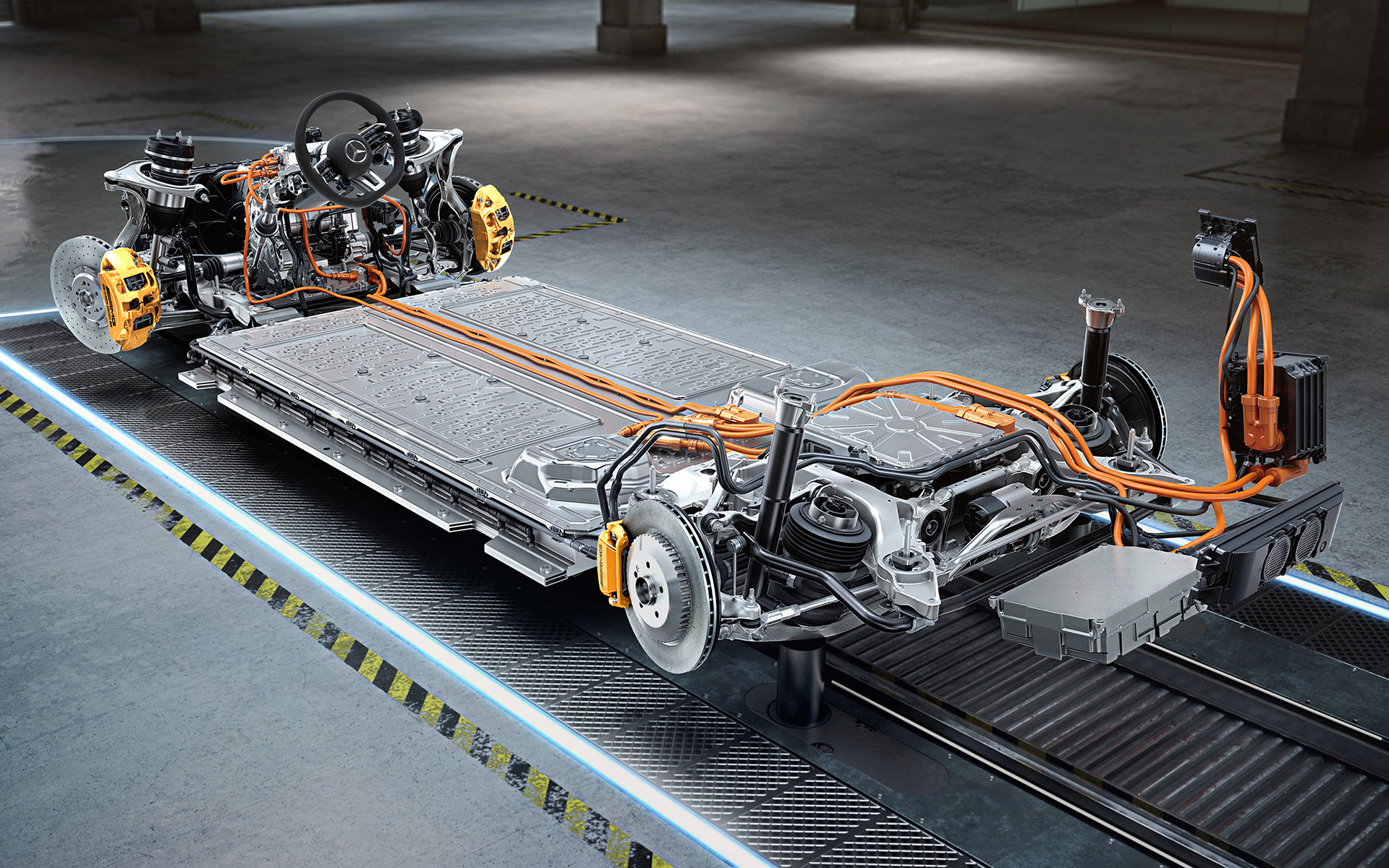 EQEはメルセデス EQとして初めて電気自動車専用プラットフォームを採用したモデル