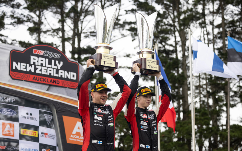 トヨタ、WRC史上最年少22歳のロバンペラ選手が2022年ドライバーズ