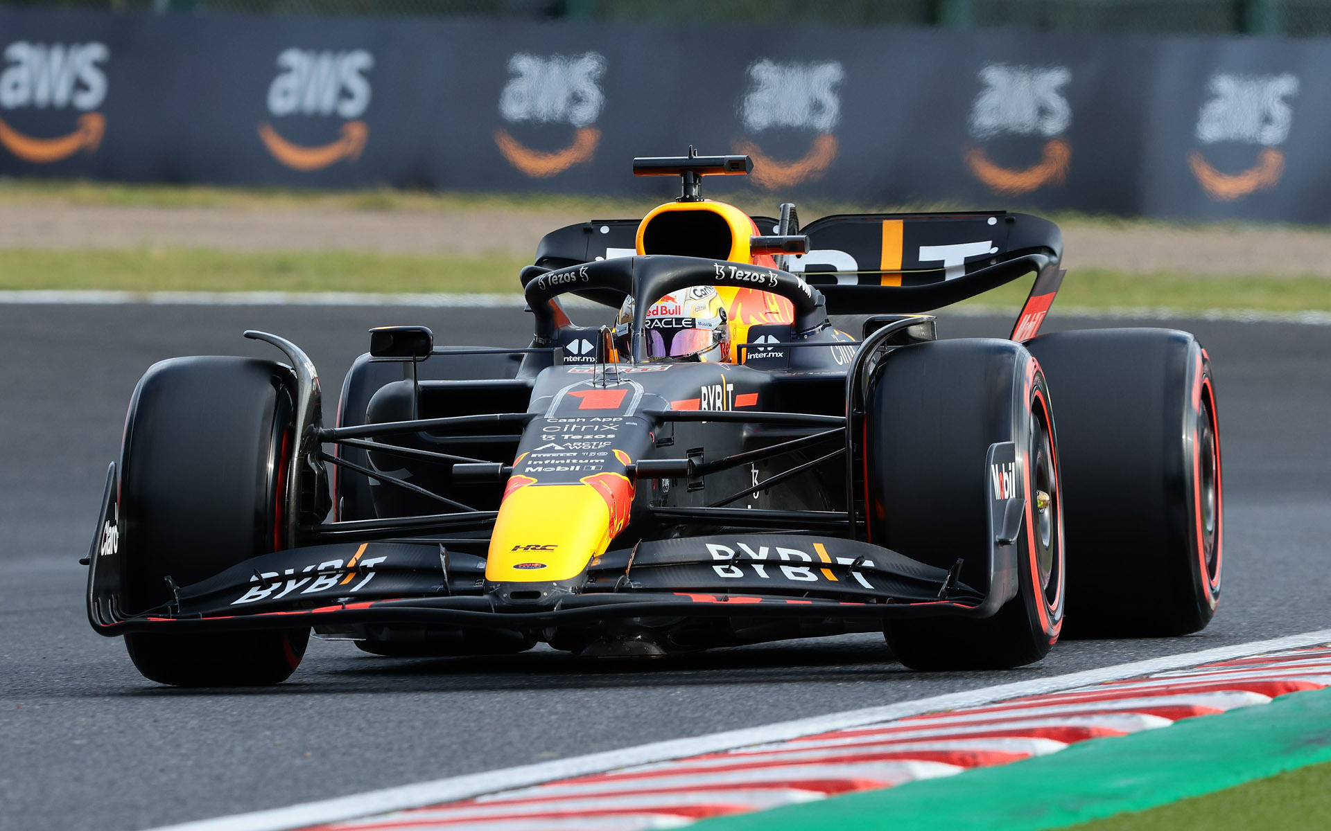 ポールポジションを獲得したマックス・フェルスタッペン選手