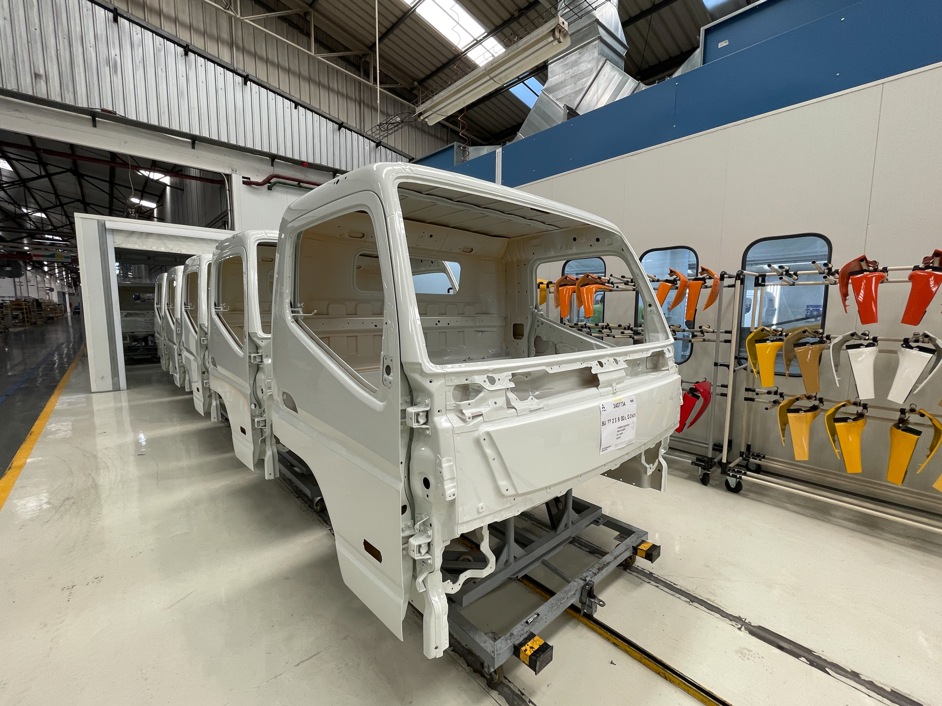 塗装されたキャブ