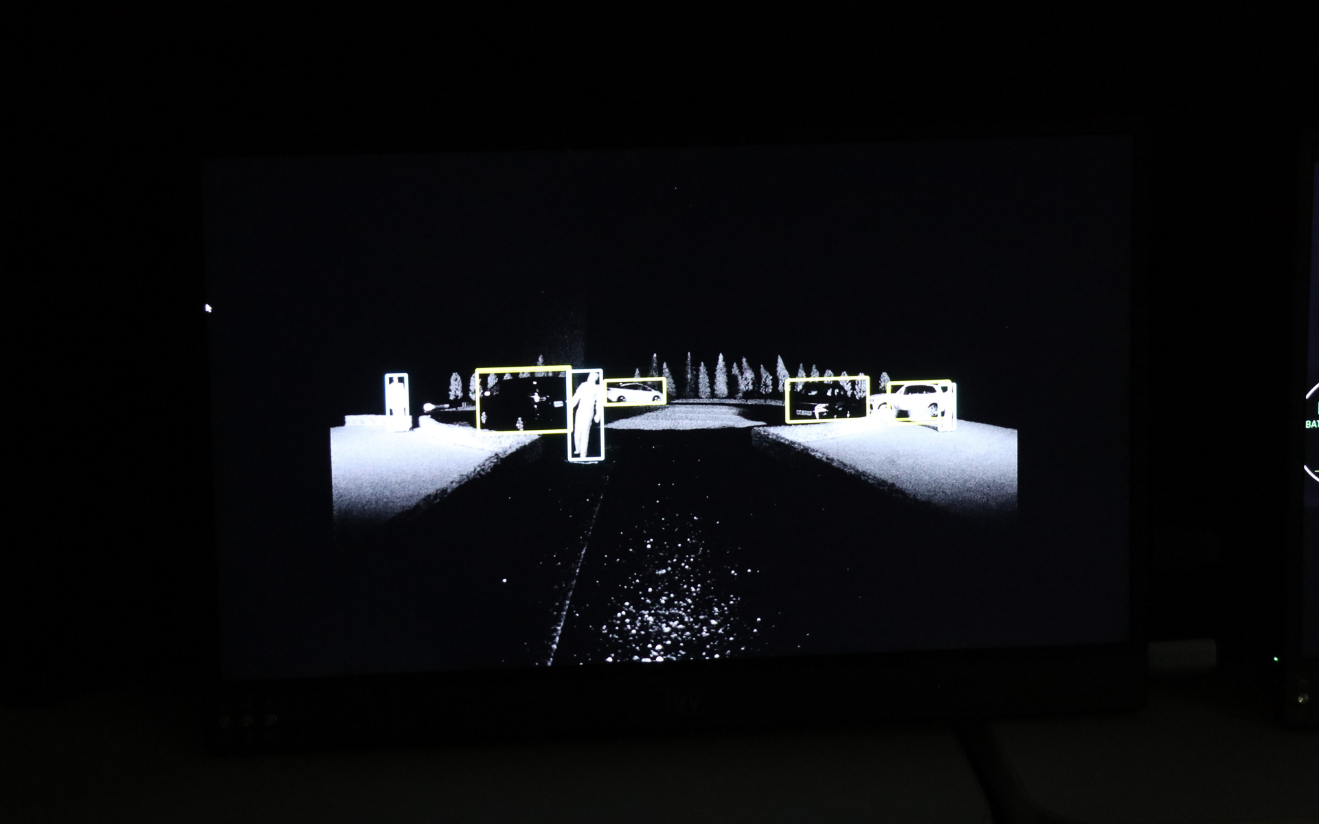 車載ナイトビジョンシステムの検知内容