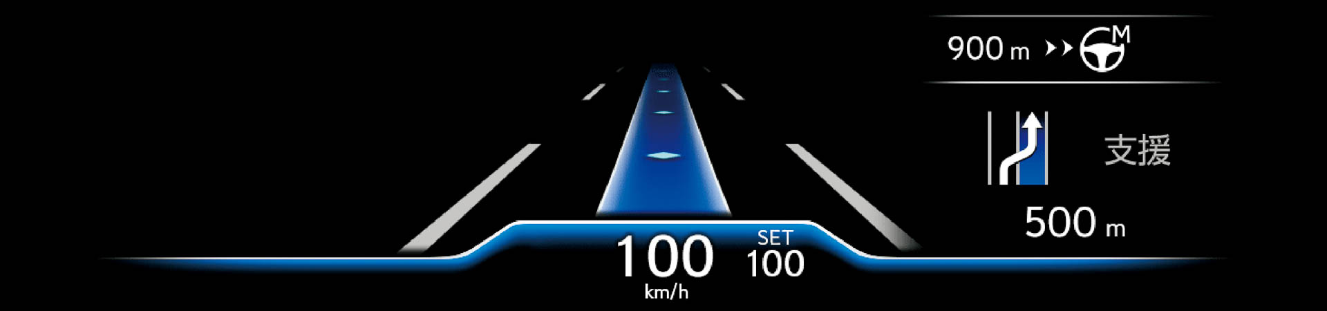 Lexus Teammate［Advanced Drive］大型カラーヘッドアップディスプレイ