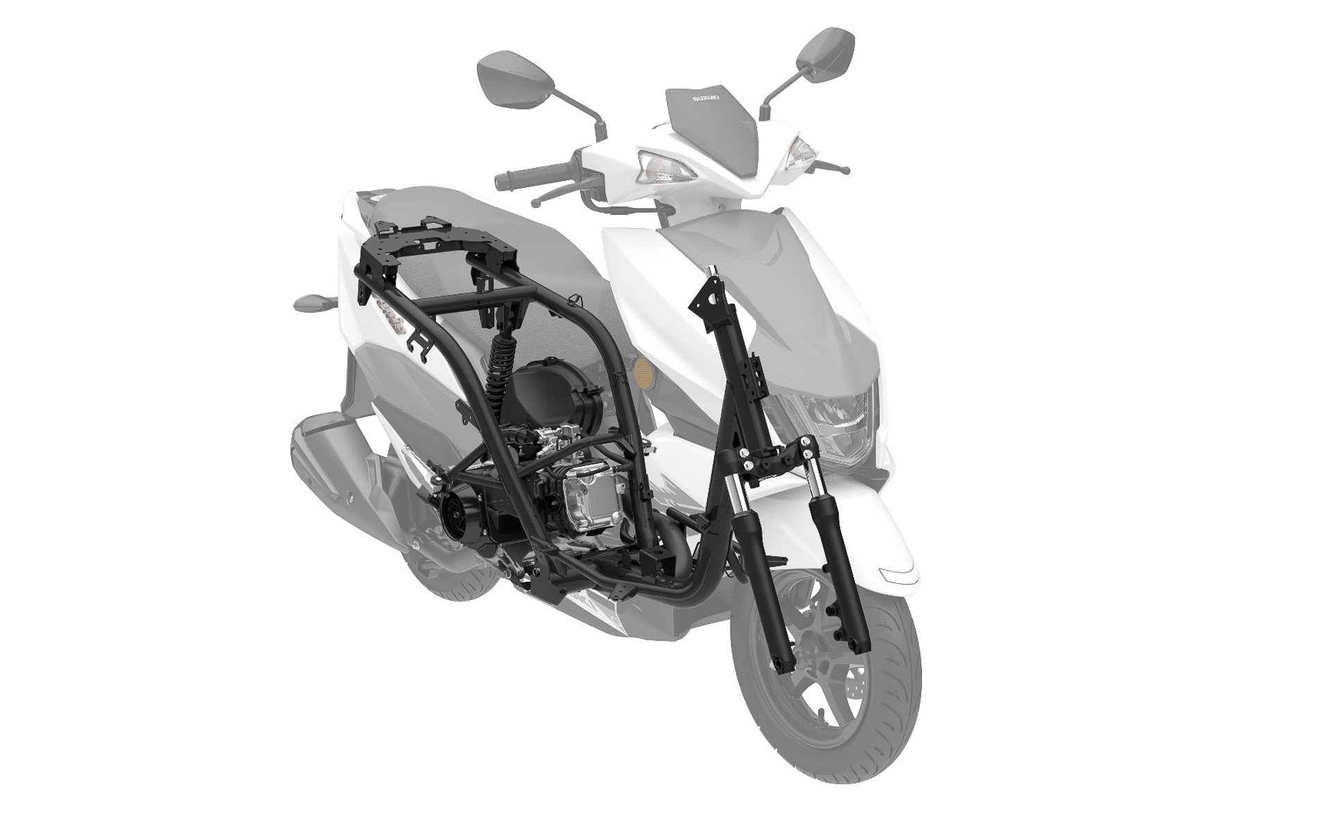 専用設計の大径パイプをフレームに採用した