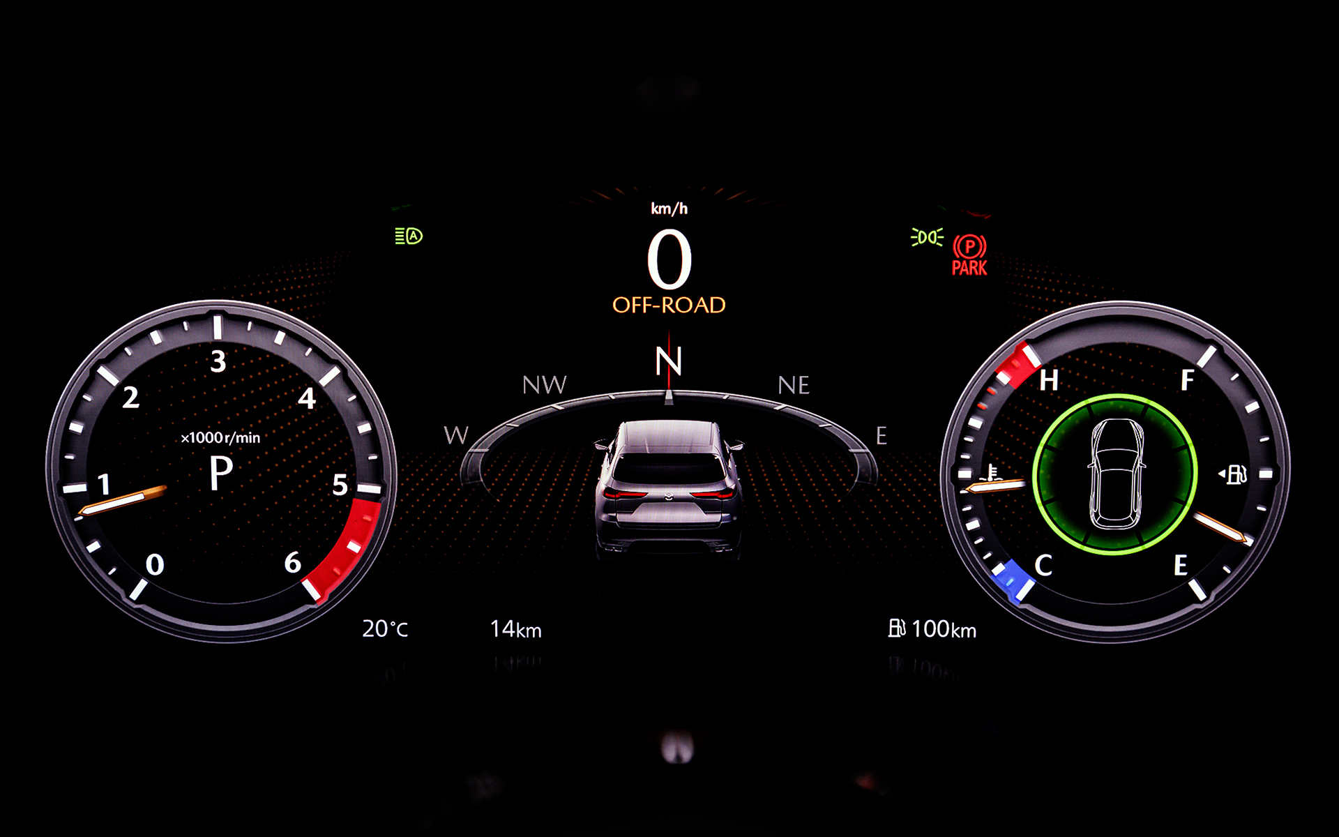 スピードメーター以外の情報も表示可能に