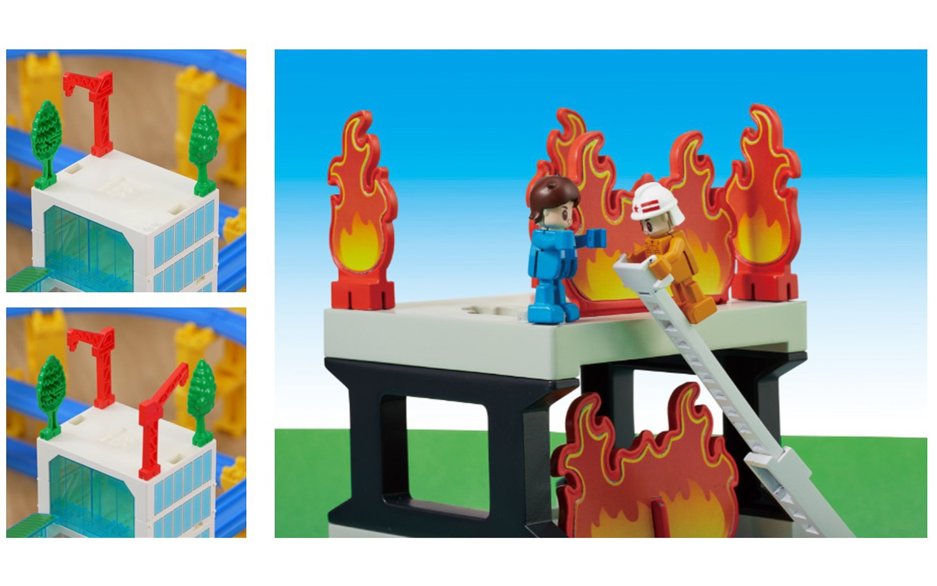 スタッドに対応パーツを付けられるので、細かく自由なカスタマイズが可能。スタッドに立たせることができる人形もトミカから登場するという