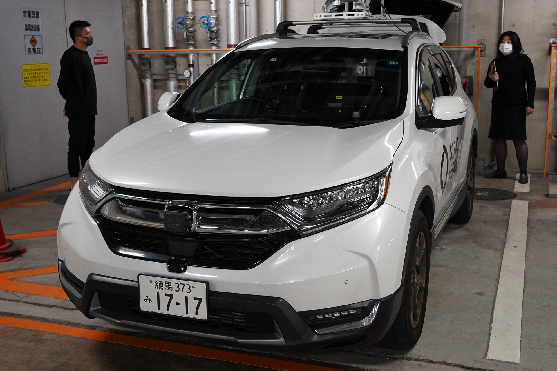 ホンダ「CR-V」に機器をインストールしたデモ車両