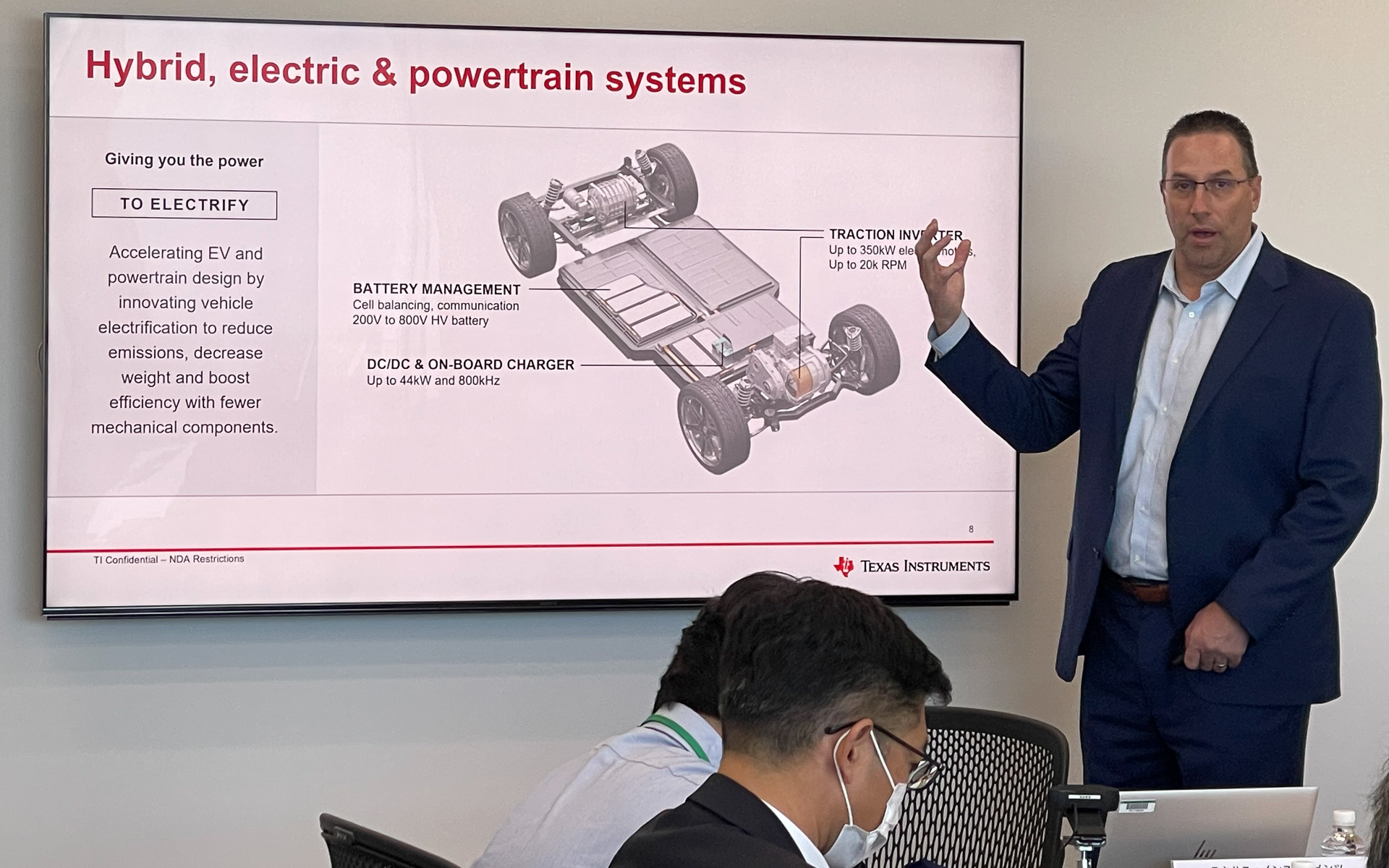 日本TI（テキサス・インスツルメンツ）がEV事業戦略に関する記者説明会を行なった