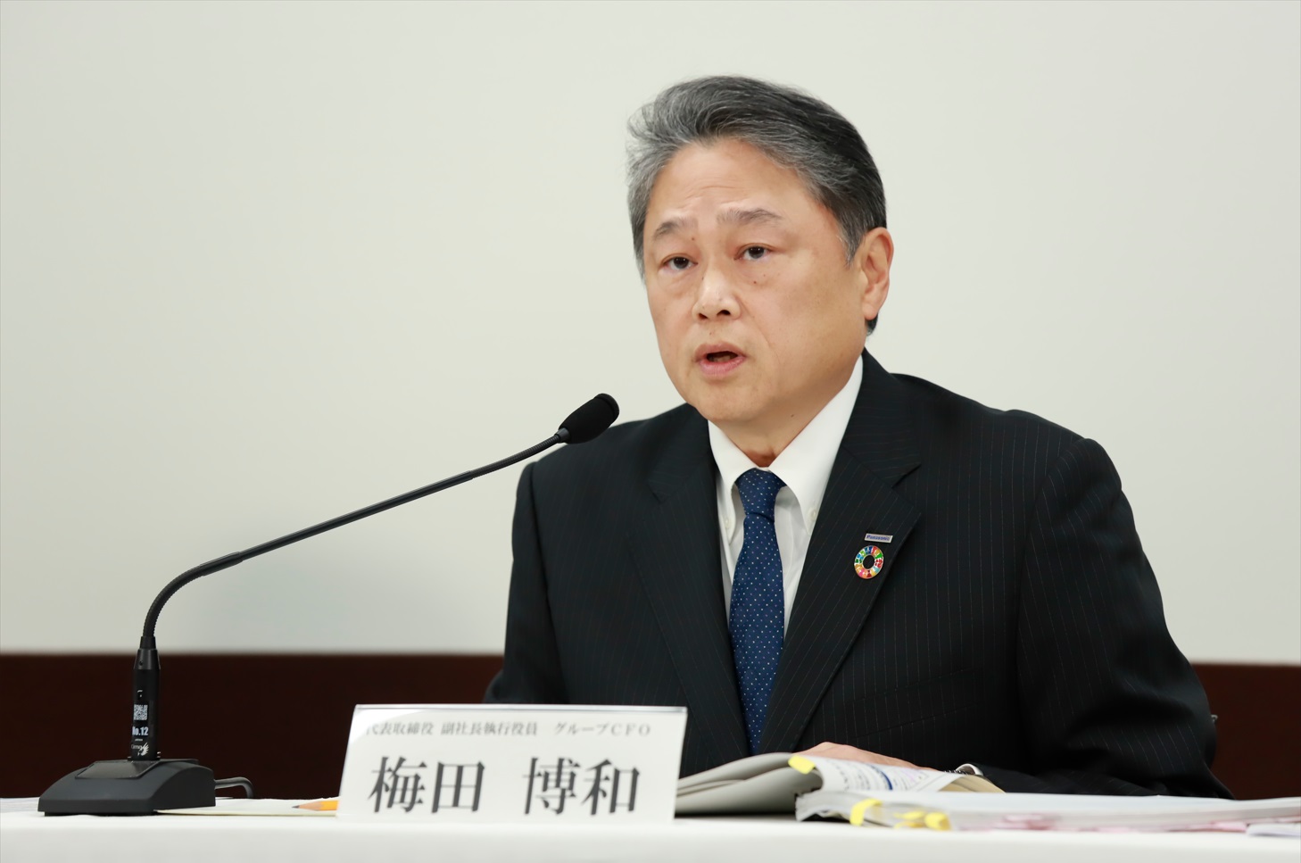 パナソニックホールディングス 代表取締役 副社長執行役員 グループCFOの梅田博和氏