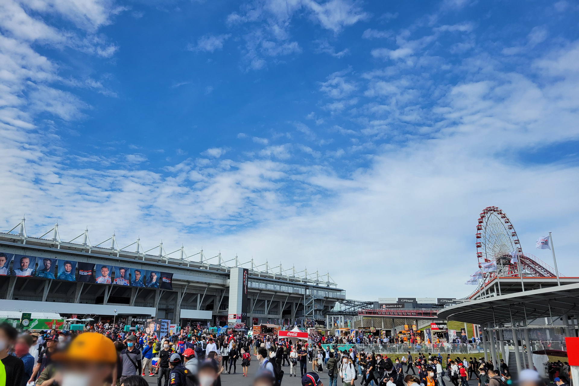 にぎわいが戻ったGPスクエア（湯野編集長撮影）