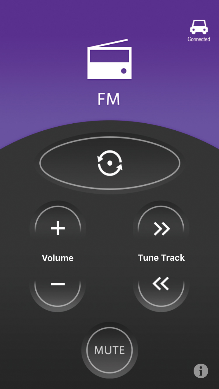 スマホ用アプリ「CarAV remote S」をインストールすれば、レコーダーリンクをはじめ、FM、テレビ、DVD、HDMI、Bluetoothオーディオなど、スマホをリモコンとして操作が可能になる